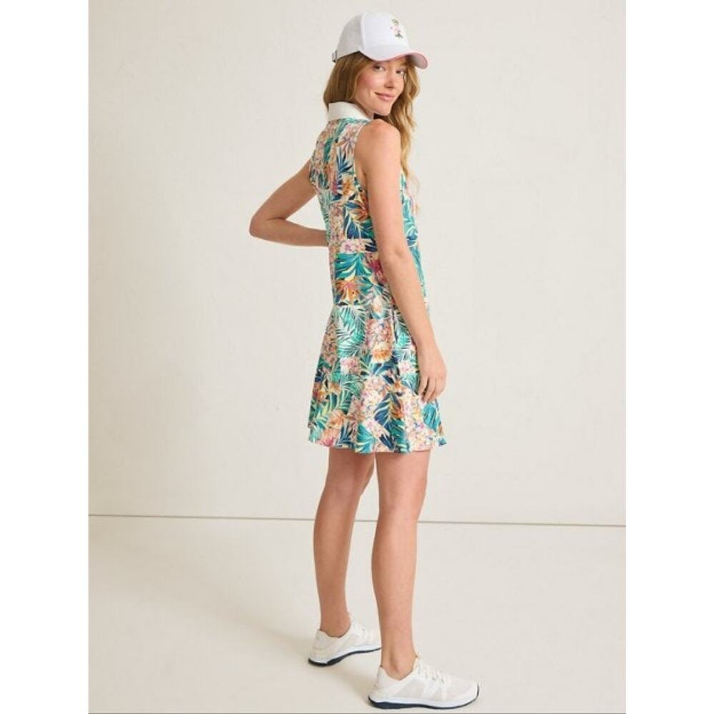 Tommy Bahama Abby Positano Palms IslandZone Tropical Dress Pockets Womens Large - Picture 3 of 10